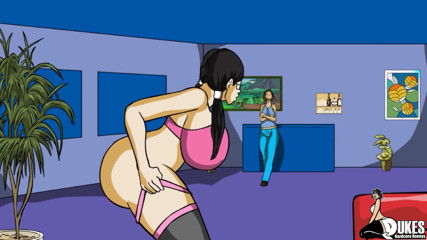 Dukes Hardcore Honeys: A big booty MILF gets gagged and fucked