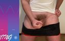Lucas Nathan King: Énorme orgasme post-mains libres, éjaculation en sous-vêtements
