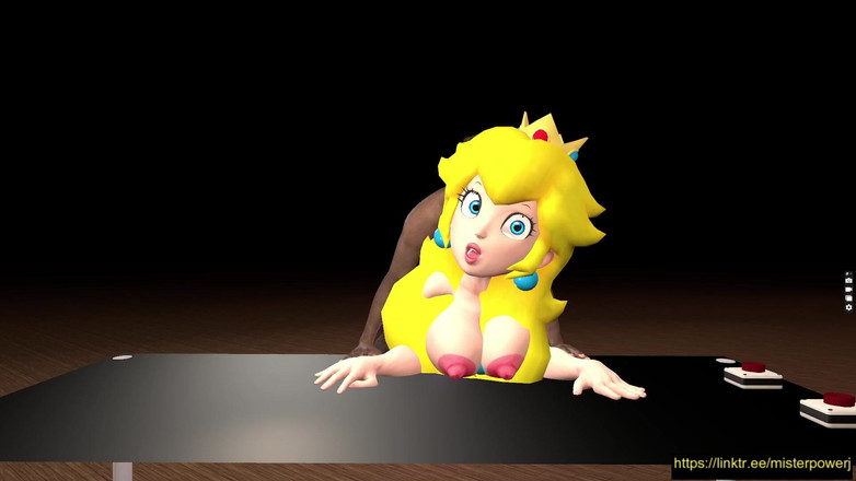 Misterj 3d Studio: Princess Peach vreemdgaande Mario op zijn hondjes-positie