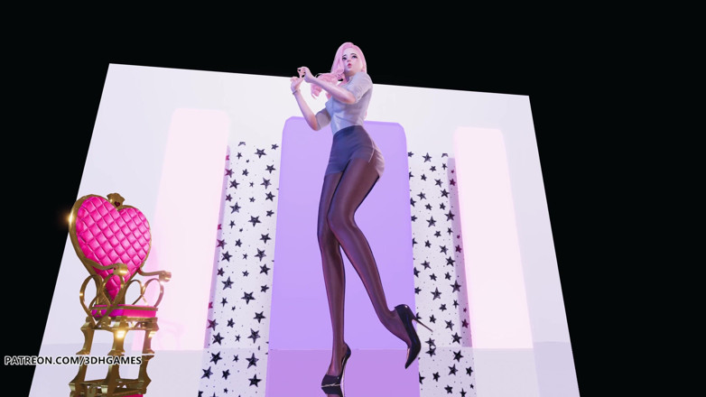3D-Hentai Games: [MMD] AOA - Exuse me Seraphine sexy kpop tanec 4K liga legend...