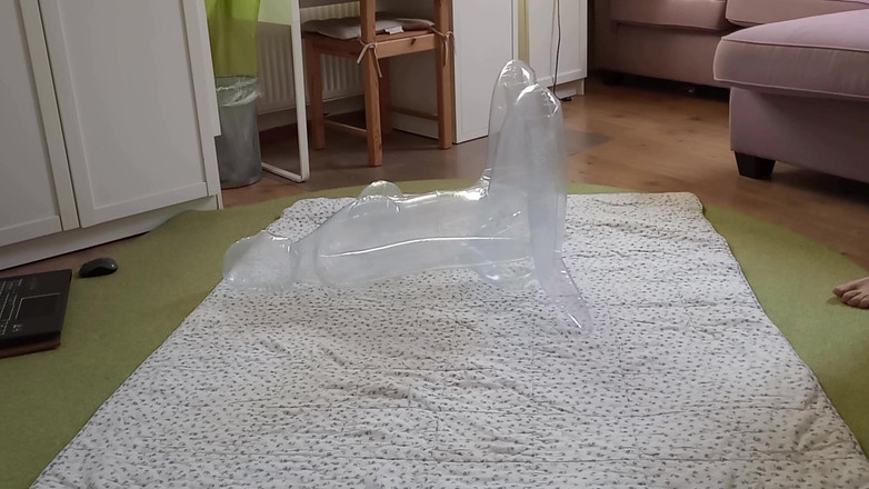 Mark Hannes: Clear Sexdolldoll Fuck with a Vibrator and Finish with a...