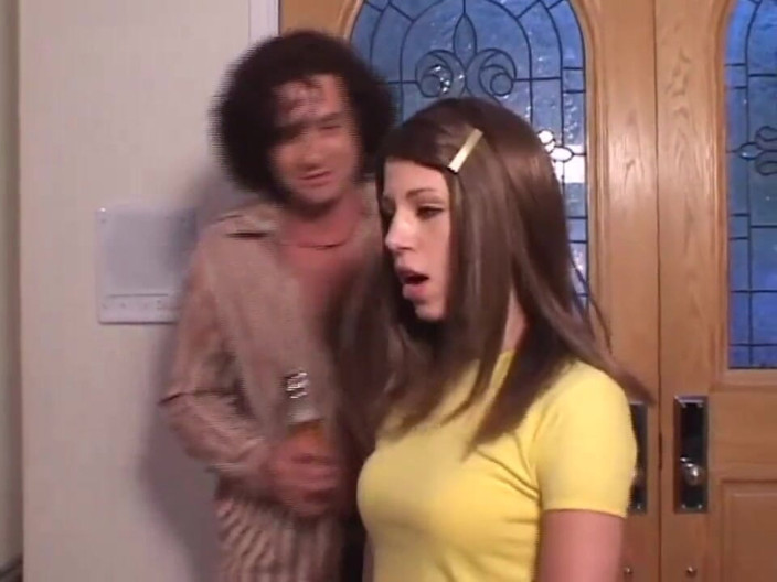 Vintage X: Nasty teen loves double penetration!