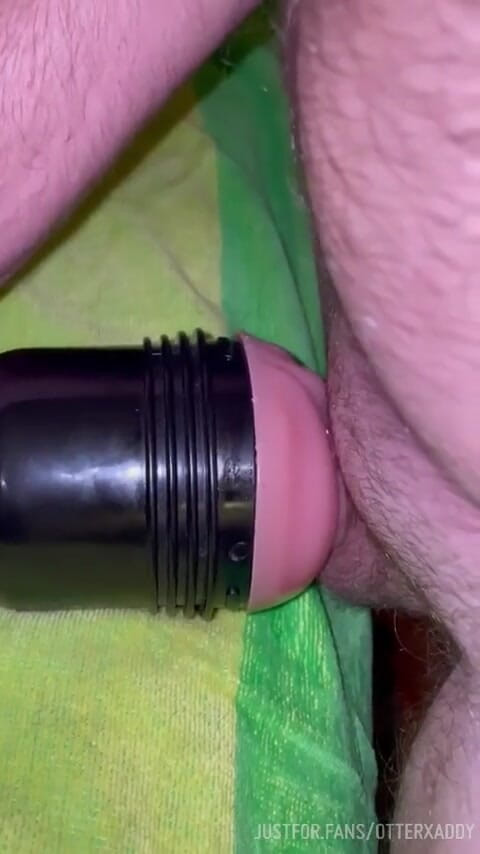 Otterxaddy: Fuck Stamina Fleshlight Pully and Can't Pullout in Time
