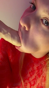 Blowjob in Full Fishnet Bodysuit