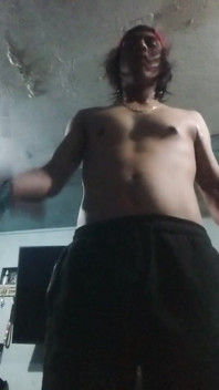 Stepdaddy Exercises Almost Naked