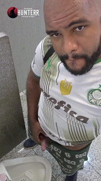 After Training Masturbating in the Bathroom