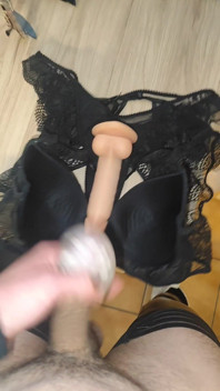 Solo Masturbation in Lingerie