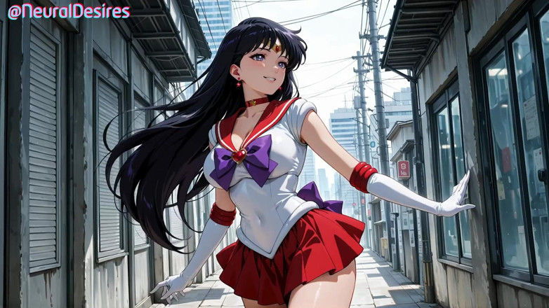 Neural Desires: Sailor Mars’ Fire Kiss of Desire (parody) - Ai-generated