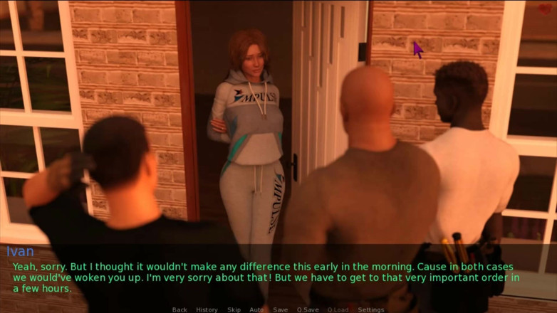 Visual Novels: Een vrouw en stiefmoeder deel 16 - toen man aan het werk...