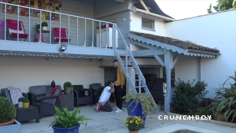 Interracial Bareback Channel: A sexy young Latino twink fucked outdoor by Jimy Fix
