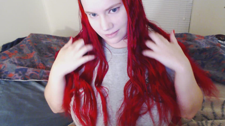 Scarlet Vixen: Brushing My Long Red Hair