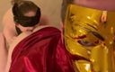 Carnal Masquerade: Maskeli orta yaşlı seksi kadın göt emiyor ve yiyor - dölleme...