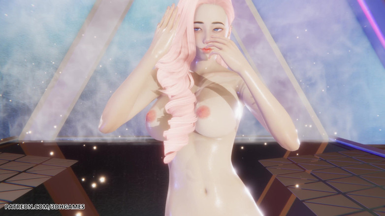 3D-Hentai Games: 미니 - 체리 스카이 - 세라핀 섹시 벌거벗은 댄스