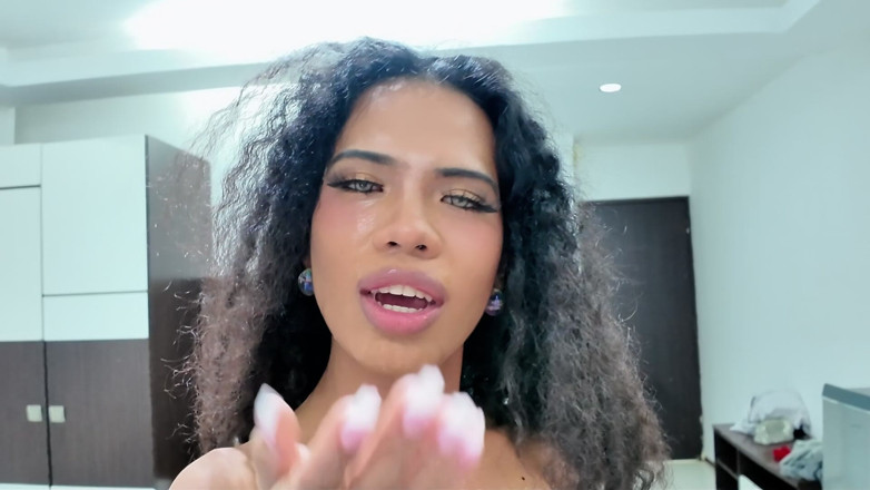 TransFindHer: Arita - African/asian Petite Spinner Controlled in Bedroom