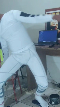 I Cum on Compression Wear