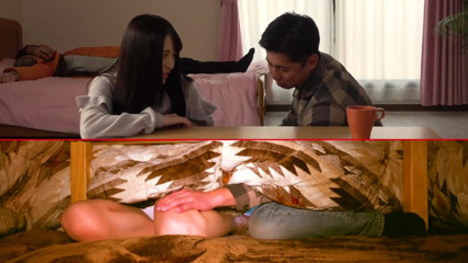 Raptor Inc: Mempermainkan helah secara rahsia di Kotatsu. Teman lelaki saya akan...