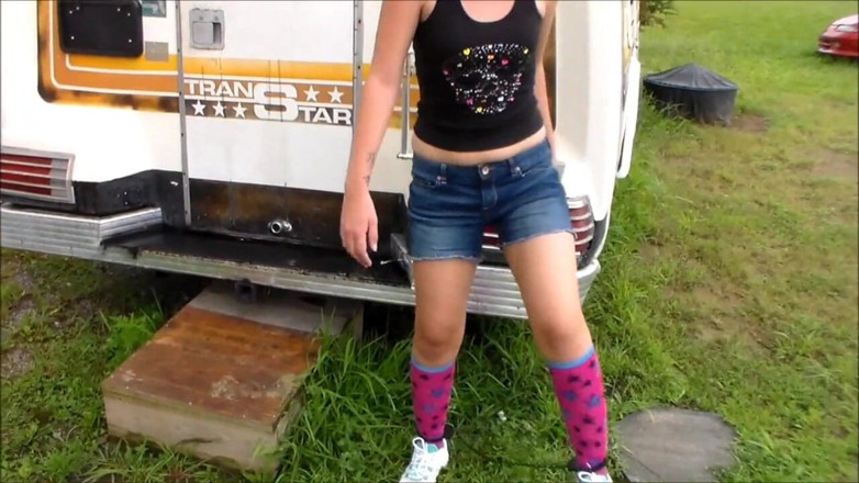 Selfgags classic: Shackling Outdoor Self-Bondage Fantasy
