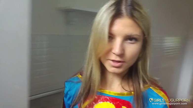 Mugur's World: Small titted superwomen Gina Gerson has to save Mugur