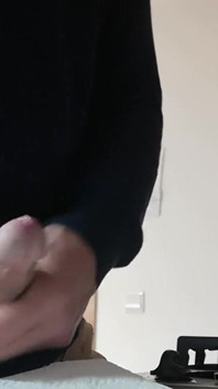 Jerking off My Cock in the Kitchen