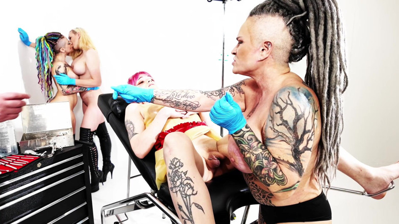 Dark Films Trans: Emmy Angeles Gets Examined by Domina Dark