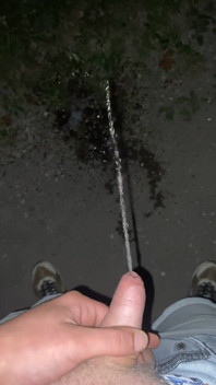 Teen Boy Pissing Outdoor
