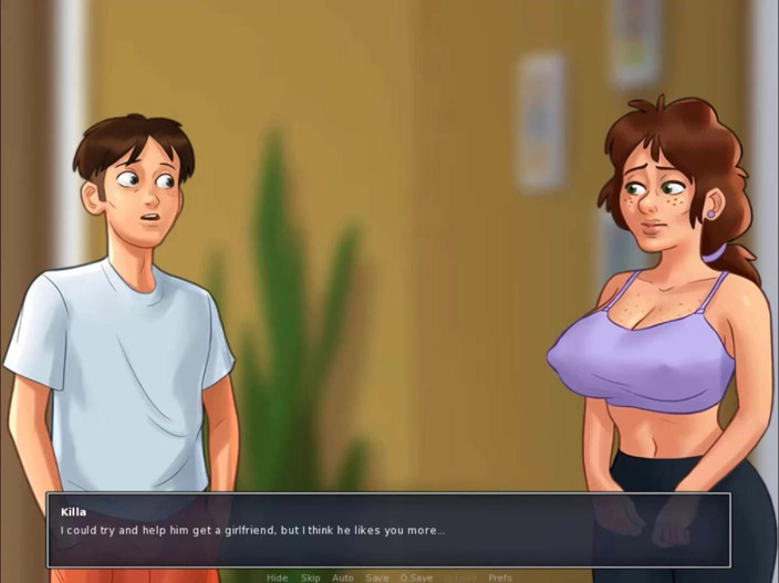 Cartoon Play: Summertime saga 第172部分 - 非常热辣的熟女和2根鸡巴