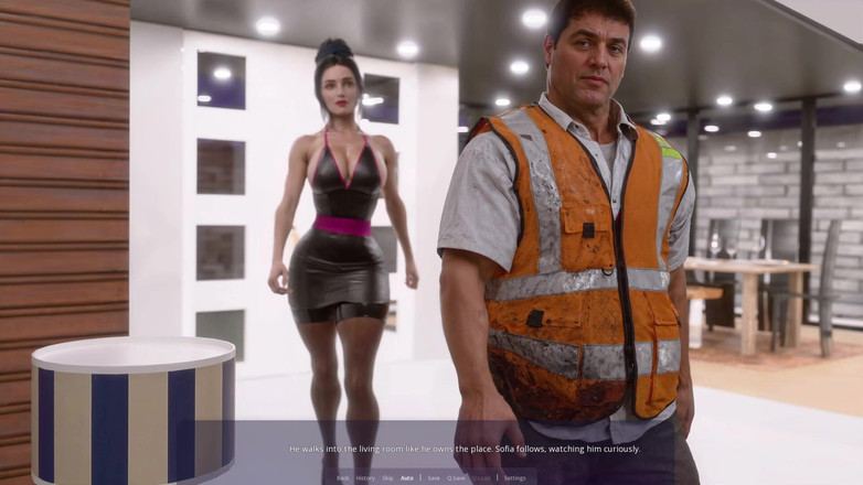 Hotgame Studio X: Hotwife Sofia - 第2天 - 会见阿姨V和面纱应用程序