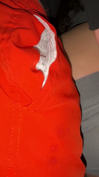 Fantasy: a Big-assed Girl Touches His Penis.