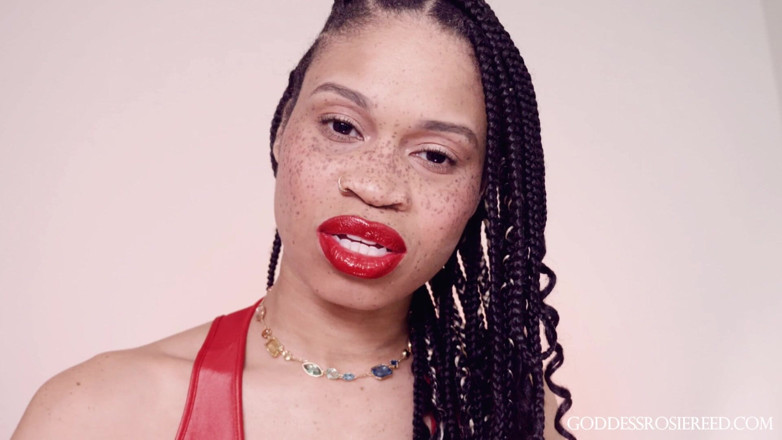 Rosie Reed: Lips of Love- Ebony Femdom Goddess Rosie Reed Sensual Red...