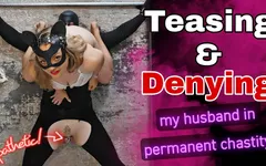 Teasing and Denying Femdom Slave Chastity
