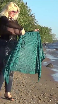 Funduri mari din blugi - Sâni mari din nailon