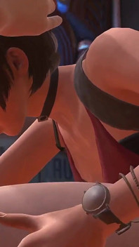 Ada Wong Deephroat avsugning närbild: Resident Evil parodi