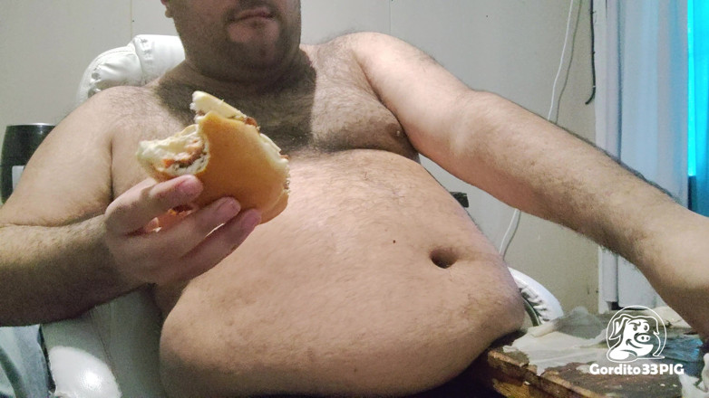 Gordito33PIG: Greedy Fat Pig Won't Stop Eating and Masturbating