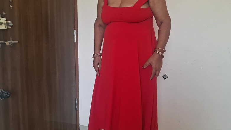 TABOOBREAKERS: Schmutziges Rotes Kleid Auf Anfrage, Haarige Fotze