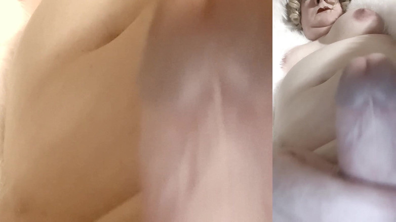 Trans fur bitch: Retro transfurlady khoe vú và con cu cứng và cums