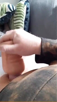 Soft Sloppy Blowjob From His New Exciting Toy, the Cock Bearly Fits