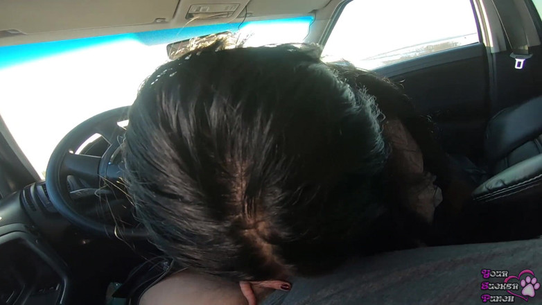 YSP Studio: Quick blowjob with swallow in the car near the road