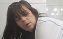 Mommy big hairy pussy: Mom Fucked by Surprise and Creampie Standby Bathroom