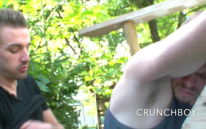Jess ROYAN and his friends: 2094 Hai Frendh Twinks làm tình ngoài trời trong Exhib