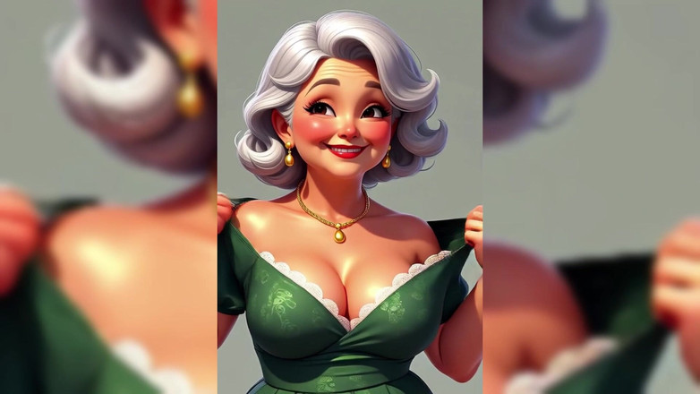 AI Porn: Üstsüz nine animasyonu