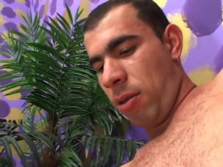 Shemales Tales: Dark skin tranny gives slurpy blowjob before banging dude's ass