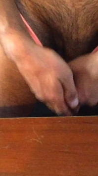 Orange Stretchy Pantykok Amateur
