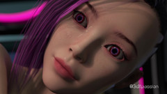 3dxpassion: VR Nexus 3 Neon Dreams - Rondborstige Cyberpunk Babe rijdt hard in...