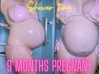 LDB Mistress: Hora do banho - grávida de 9 meses