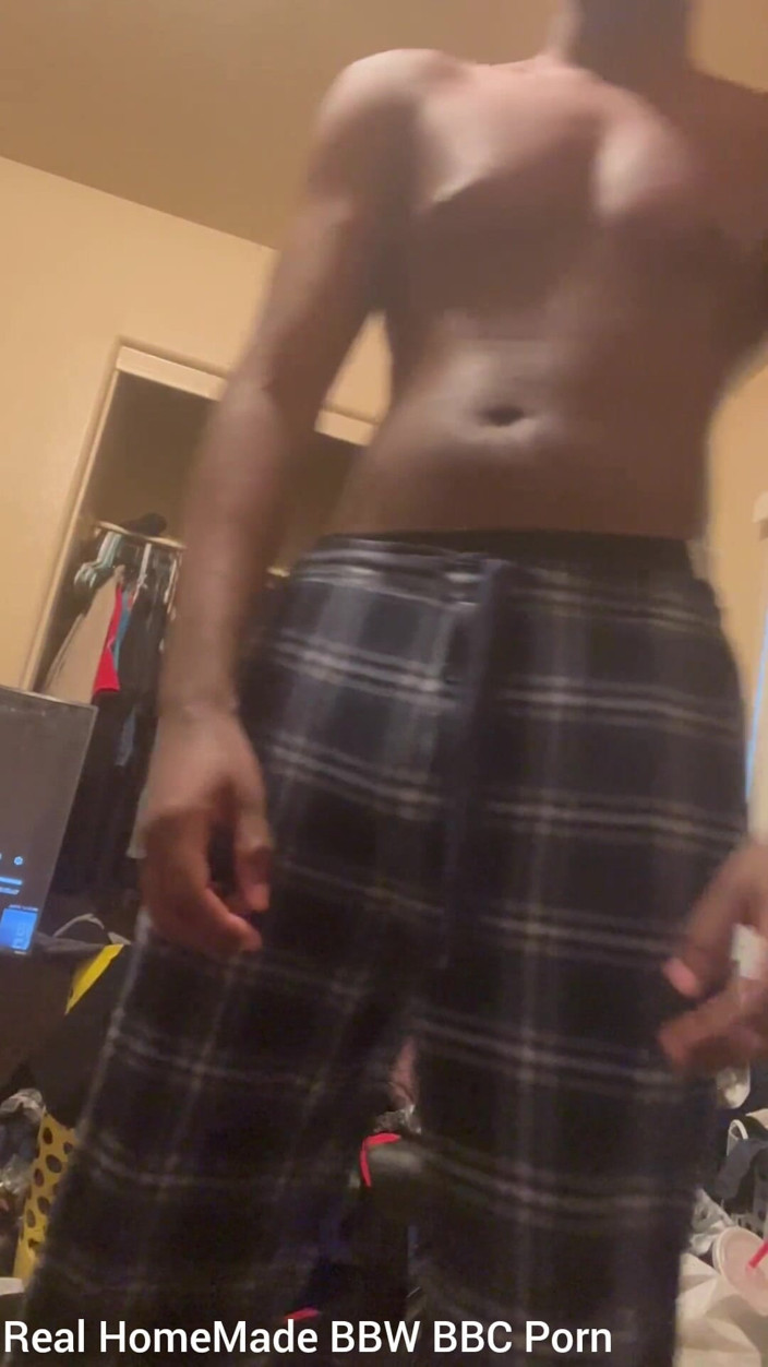 Big black cock BBCee: Striptease saltando balançando meu bbc
