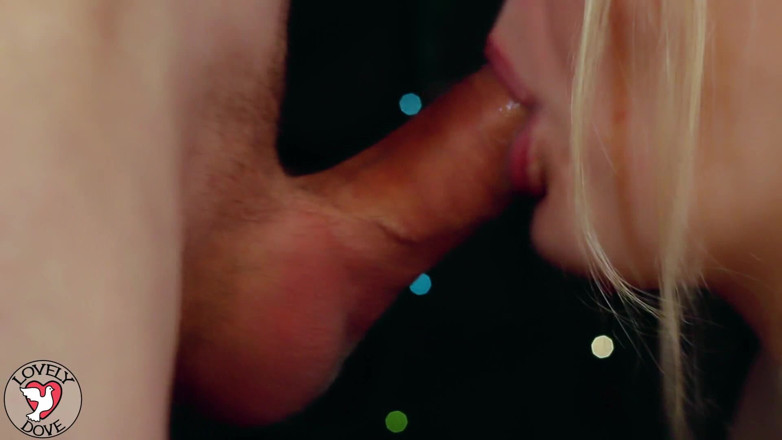 MyLovelyDove: Descuidada mamada y creampie oral para gran polla