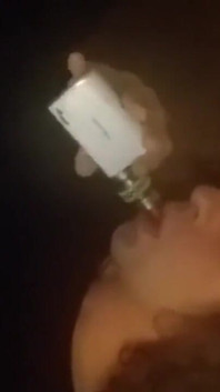 Cute Transgirl Vaping Triple O's (vape Tricks)