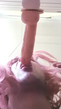 Crossdresser Pina Dildo Deepthroat Swallowing Hard Hals
