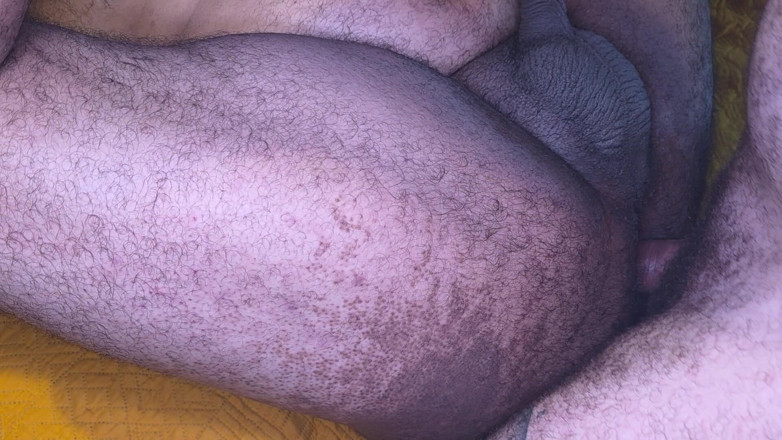ScruffyStocky: Hairy Bear Top Pounds Tattooed Bottom Doggy and Missionary Raw
