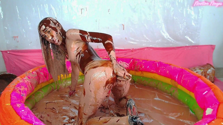 MartinaMagni: Wam!! Hukuman dubur dengan Slime dan Brownie Dough